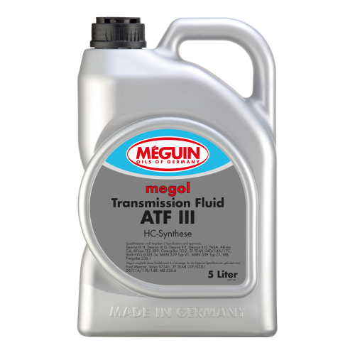 НС-синтетическое трансмиссионное масло для АКПП Megol Transmission Fluid ATF III - 5 л